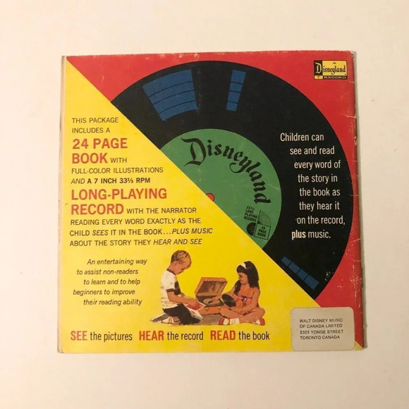 Vintage 1969 Disney More Jungle Book Baloo and Mowgli Book  Only No Record - Picture 15 of 16